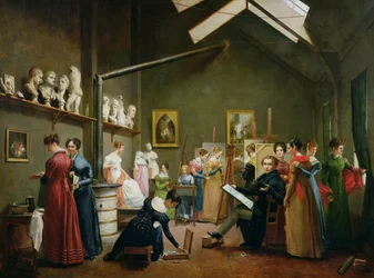 Das Atelier von Abel de Pujol
