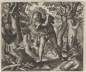 Fabel vom Holzfäller und dem Wald