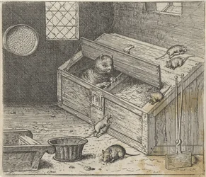 Fabel von der alten Katze und den Mäusen