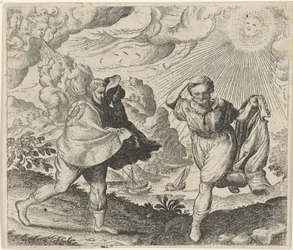 Fabel vom Wind, der Sonne und den Wanderern