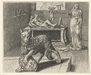 Fabel vom Wolf und der Statue