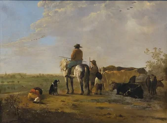 Landschaft mit Reiter, um 1655-60