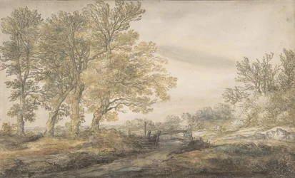Landschaft mit Bäumen, 1635-1691