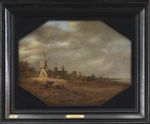 Landschaft mit Windmühlen