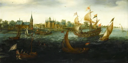 Schiffe vor IJsselmonde