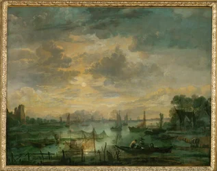 Fischen im Mondlicht