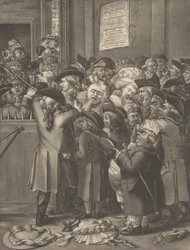 Die Grubentür La Porte du Parterre, 9. November 1784