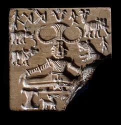 Shiva-Pashupati-Siegel, Mohenjo-Daro, 2350-2000 v. Chr.
