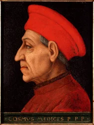 Porträt von Cosimo de Medici, genannt Cosimo der Alte