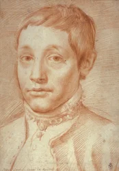 Porträt seines Sohnes, Antonio Carracci, 1592-95