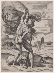 Mann mit einer Flagge, ca. 1514-36