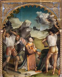 Steinigung des heiligen Stephanus, erste Hälfte des 16. Jahrhunderts