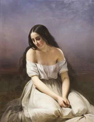 Eine junge Frau kniend, 1839