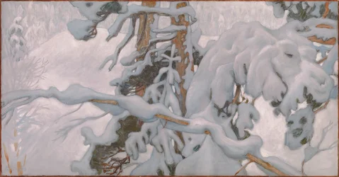 Winter, Studie für die Fresken des Jusélius-Mausoleums