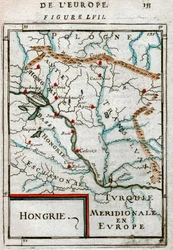 Karte von Ungarn 1683