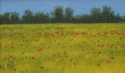 Gelbes Feld mit Mohnblumen, 2002