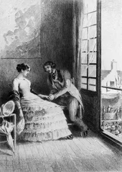 Illustration des Romans „Madame Bovary“ von Gustave Flaubert. Illustration von Albert Fourie