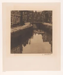 Ansicht der Krom Boomssloot in Amsterdam