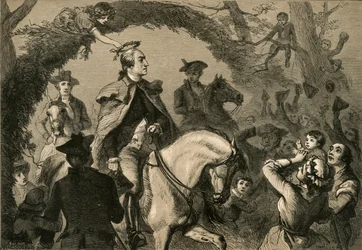 Angelica Peale krönt Washington, 1877
