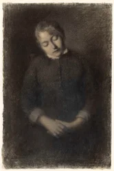 Porträt der schlafenden Ehefrau des Künstlers (Marie Guilloux)