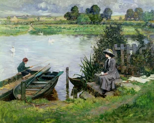 Die Themse bei Benson, 1912