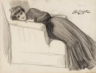 Ruhende Frau