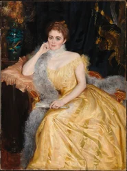 Porträt von Frau Alice von Haartman