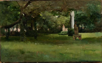 Der Garten des Cluny-Museums in Paris
