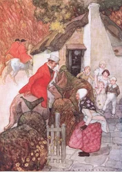 Als sie Sir John sah, machte sie einen sehr tiefen Knicks, aus The Water Babies, veröffentlicht von Humphrey Milford Oxford University Press, ca. 1930