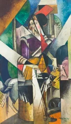 Frau mit Tieren (Madame Raymond Duchamp-Villon)