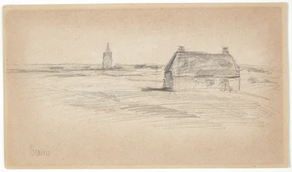 Bauernhaus und Kirchturm