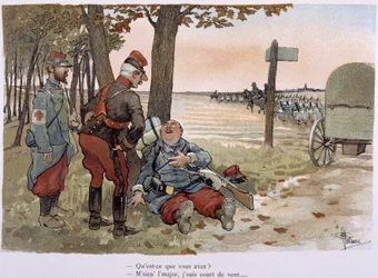 Am 30. Kilometer (in „Album militaire“ von Albert Guillaume (1873-1942), ca. 1900)