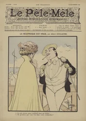 La reciproque est vraie. Illustration für Le Pele-Mele, 1900