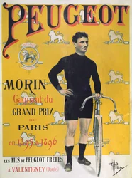 Plakat zur Werbung für die Fahrräder 