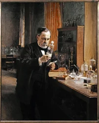Louis Pasteur in seinem Labor
