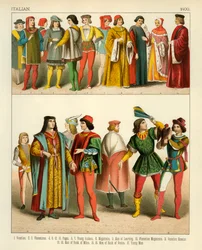 Italienische Tracht 1400