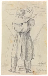 Herman Wilhelm Bissen modelliert eines der Pendentive für die Christiansborg Slotskirke