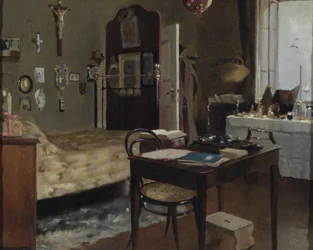 Das Innere von Sir Richard Burtons Schlafzimmer, 1889