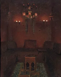 Inneres der Kapelle von Sir Richard Burton, 1889