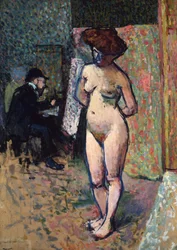 Matisse malt im Atelier von Manguin, 1904-1905