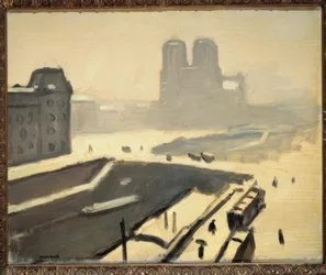 Paris im Winter (Die Pont Saint-Michel)