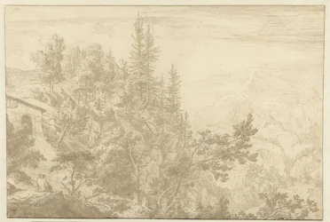 Berglandschaft mit Blick auf den Loiblpass