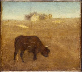 Abendglühen, die alte rote Kuh, frühe bis mittlere 1870er Jahre