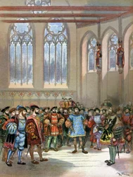 Vorzeichen von Karl V. empfangen von Franz I.