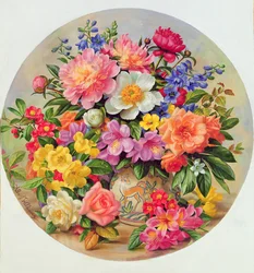 A405C Gartenblumen im Juli