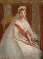 Porträt der Kaiserin Alexandra Fjodorowna von Russland 1872-1918, die Frau von Zar Nikolaus II.