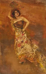 Spanische Tänzerin Caroline Otéro als Carmen