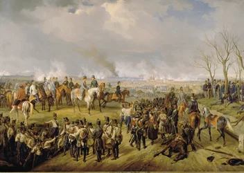 Feldmarschall Radetzky während der Schlacht von Novara