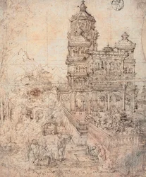 Susanna im Bad - Zeichnung von Albrecht Altdorfer (um 1480-1538)