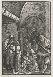 Der Fall und die Erlösung des Menschen: Christus im Disput mit den Doktoren, ca. 1515